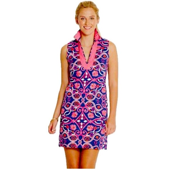 Vineyard Vines Shell Scarf Commodore sleeveless dress like new - Picture 1 of 16